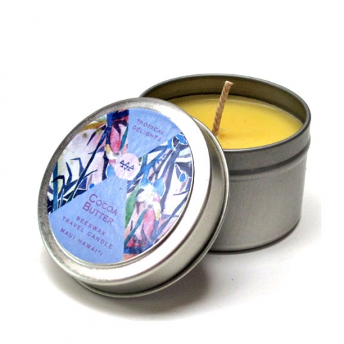 cocoa butter travel candle